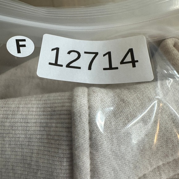 Jockey Mixed Rib Half Zip Sweatshirt Oatmeal Heather Small Fleece Pullover - Picture 8 of 8